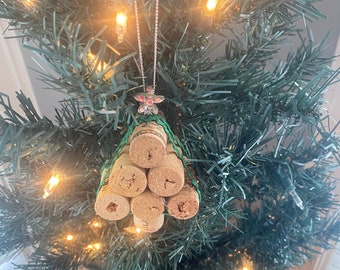Christmas Tree Cork Ornament