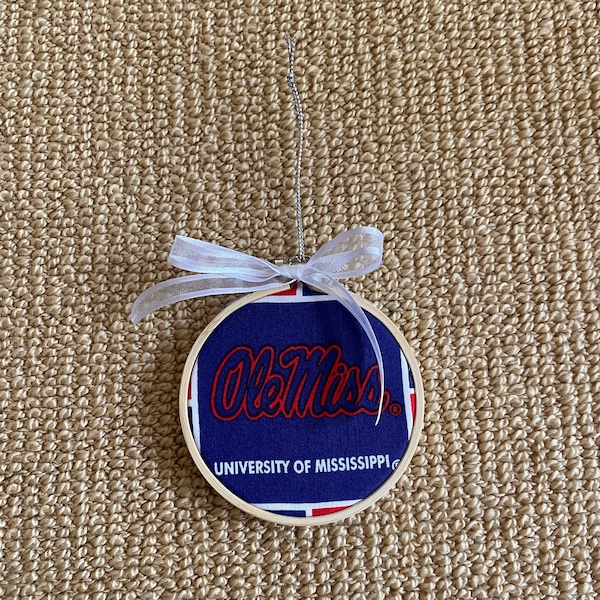 Ole Miss University of Mississippi Christmas Tree Ornament