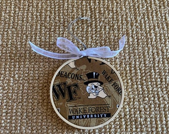 Wake Forest University Demon Deacons Christmas Tree Ornament