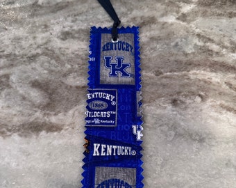 UK University of Kentucky Wildcats Fabric Bookmark