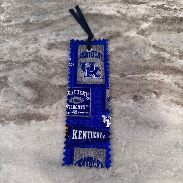 UK University of Kentucky Wildcats Fabric Bookmark