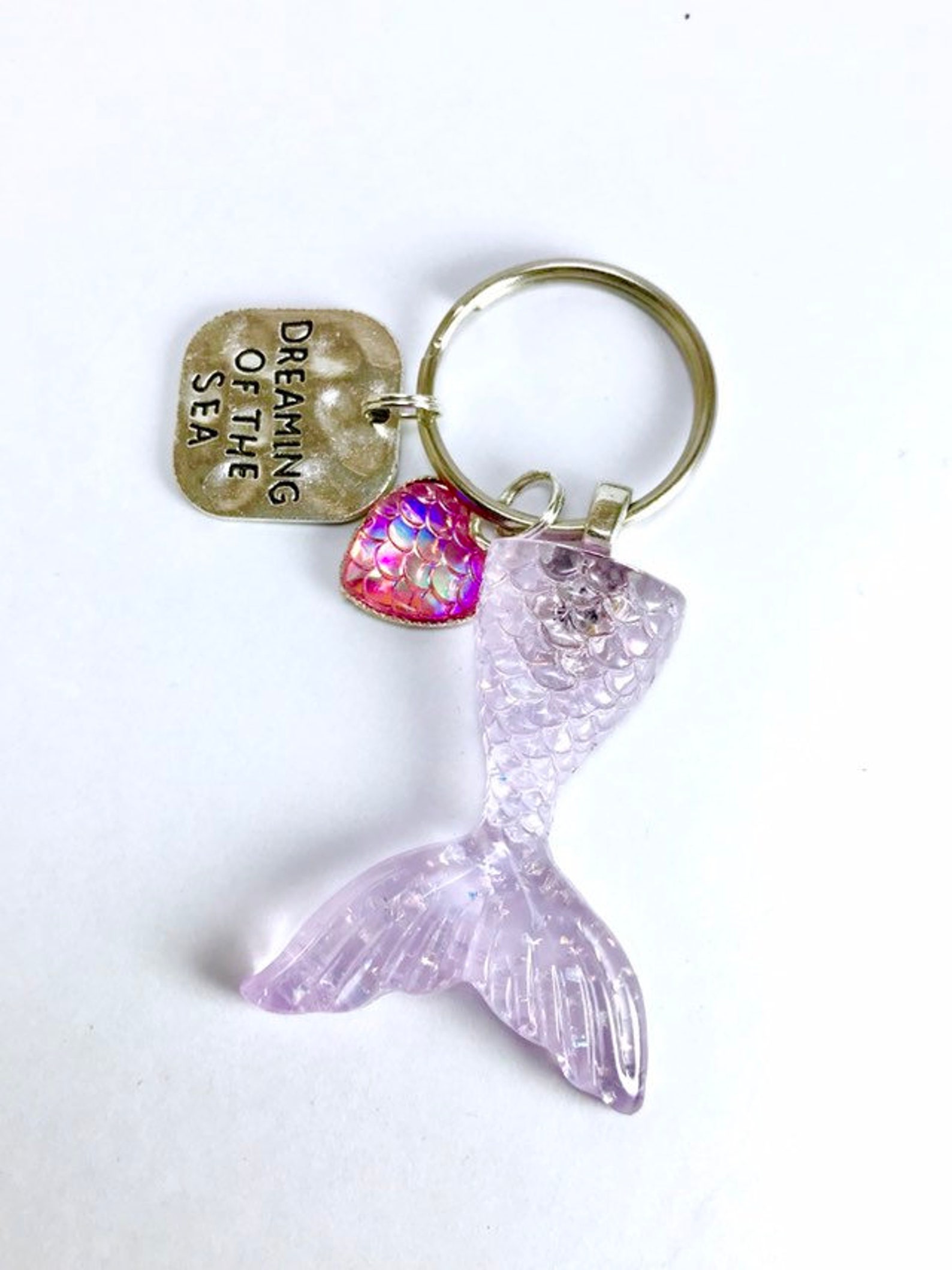 Mermaid Keyrings Metallic Effect Mermaid Gift - Etsy