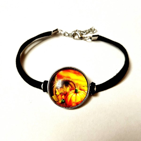 Pumpkin Bracelet, Pumpkin Jewellery, Pumpkin Gift