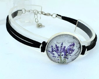 Lavender Bracelet, Purple Bracelet, Gardeners Gift