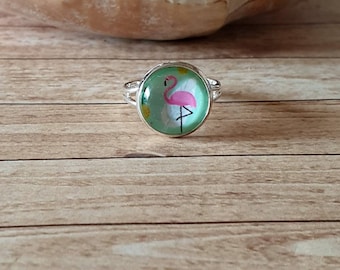 Flamingo Ring, Flamingo Jewellery, Flamingo Gift