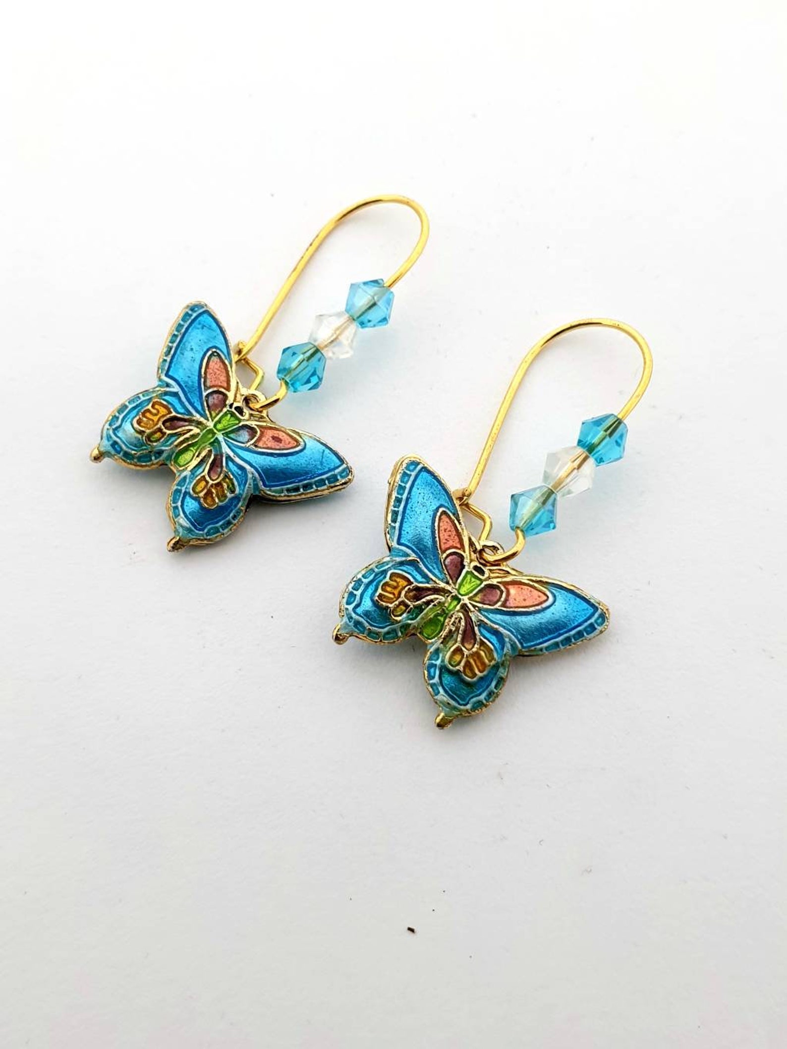 Pendientes de mariposa joyería de mariposa regalo de Etsy