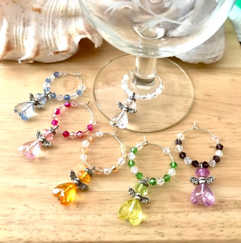 Angel Glass Charms,Wine Glass Charms