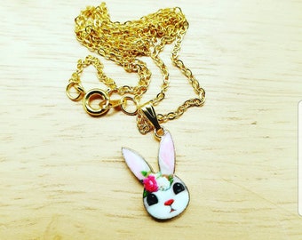 Easter Bunny, Rabbit Necklace, Bunny Jewellery, Easter Jewellery