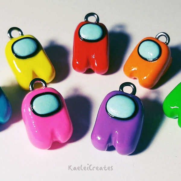 Among Us Charm - Handmade - Polymer Clay - Fun Gift