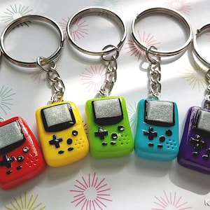 Handmade Polymer Clay Game Console Keychain - Gamer Gift