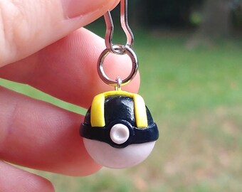 Ultra Ball Charm - Polymer Clay - Cute Gift - Handmade