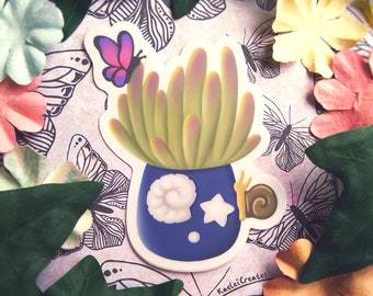 Animal Crossing Succulent Sticker / Magnet