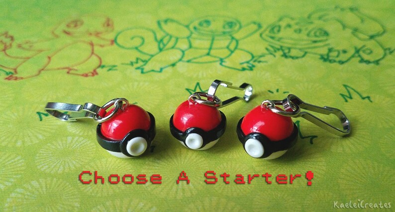 Keychain Cute Gift Pok\u00e9 Ball Assortment Polymer Clay Handmade
