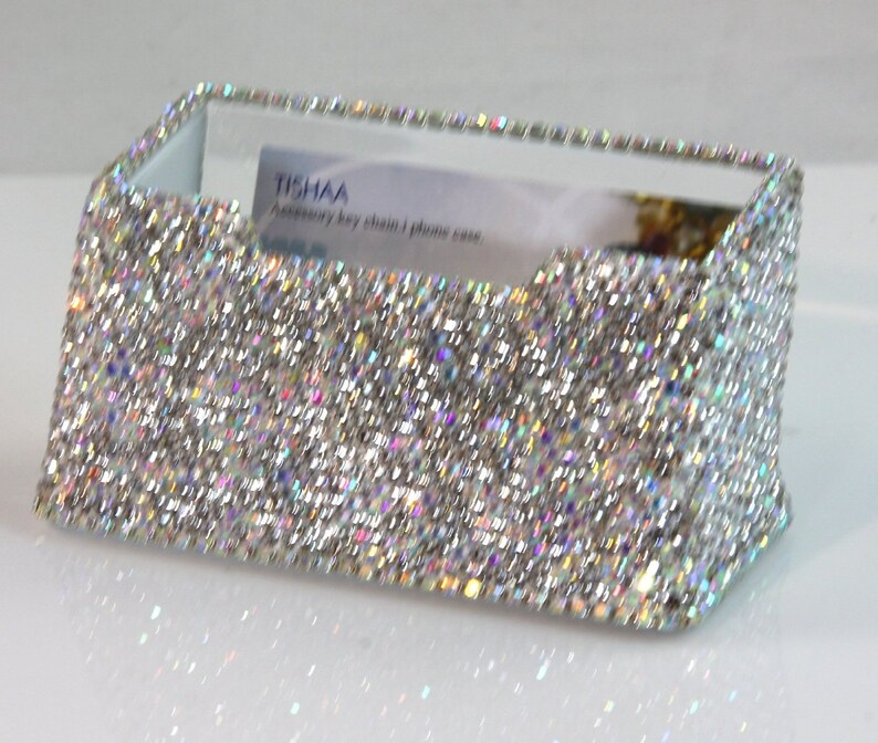 Beautiful Luxury Crystal Bling Bling Decorative Business Card Etsy