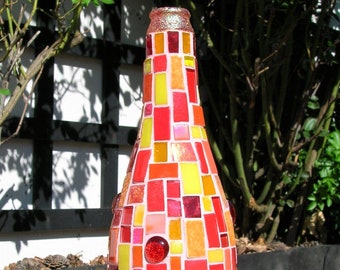 Bouteille en mosaique