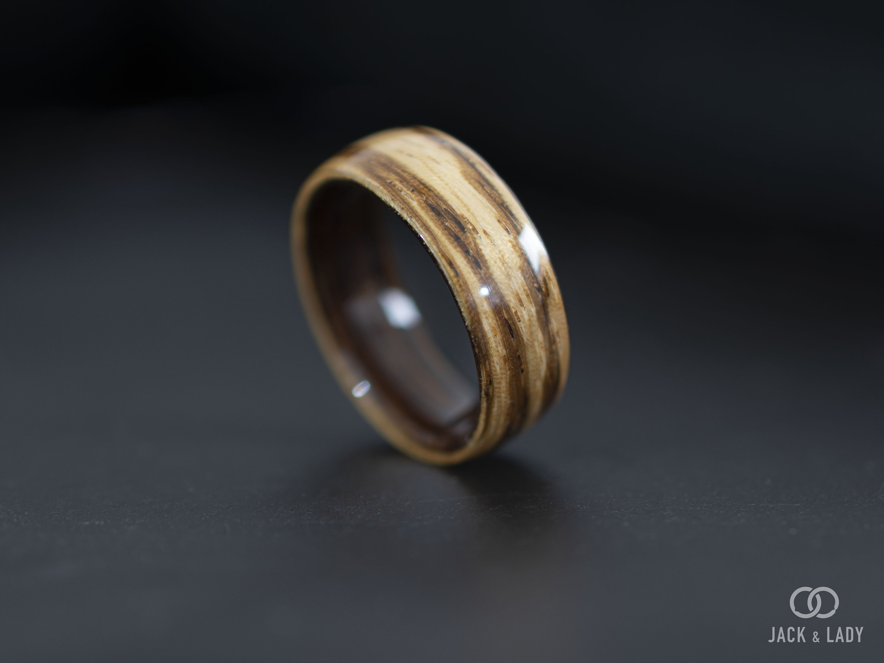 Buy Wooden Rings for Men • Mens Wooden Ring • Handmade Zebra