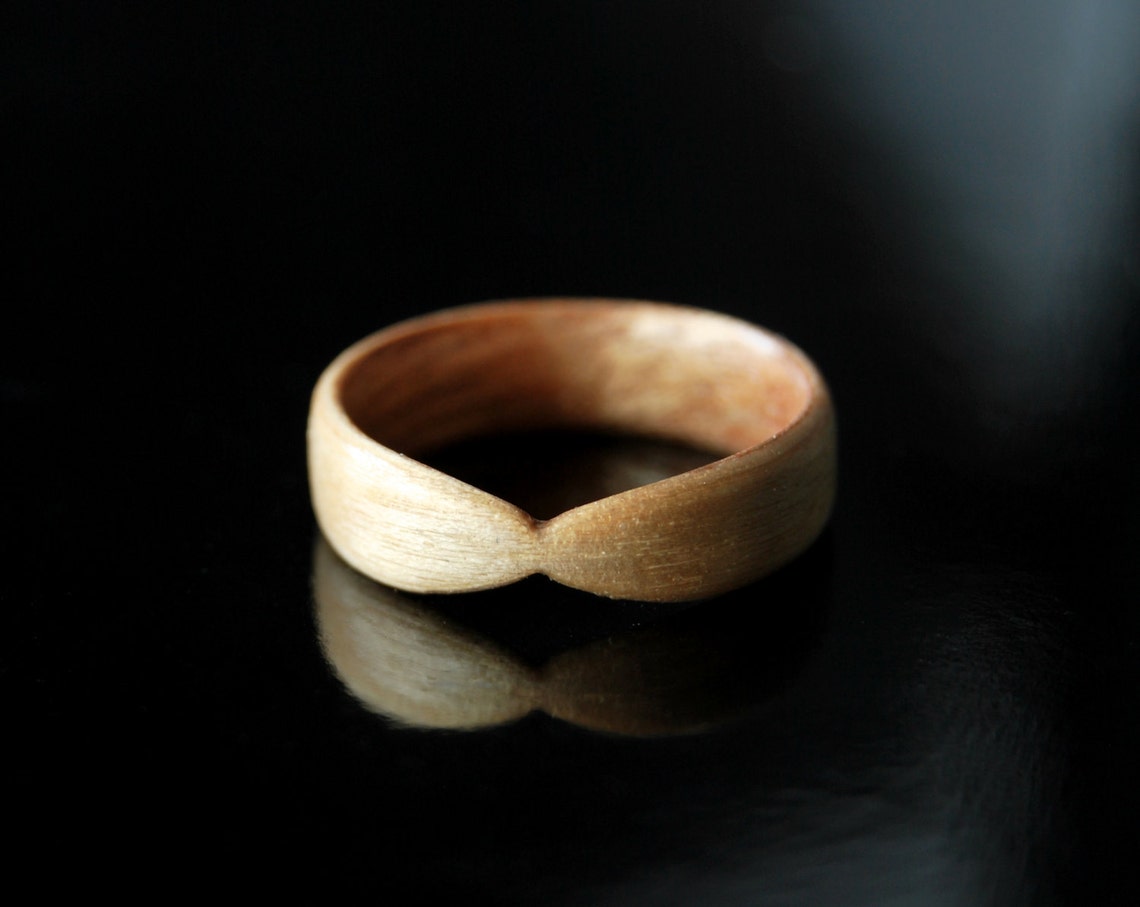 Unique Rings For Her Handmade Wood Ring Women Maple Etsy