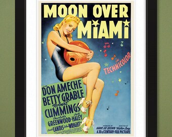 Moon Over Miami Etsy