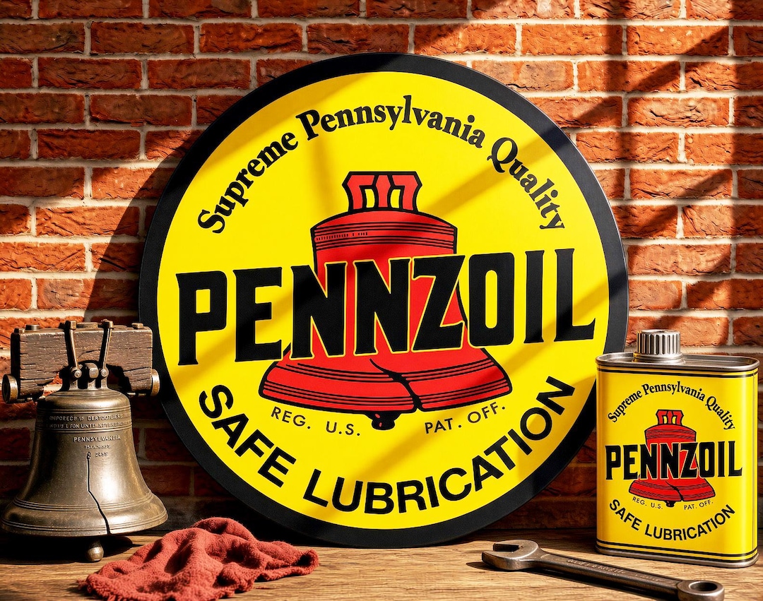 Pennzoil Safe Lubrication – Petroliana Vintage Reproduction Gas