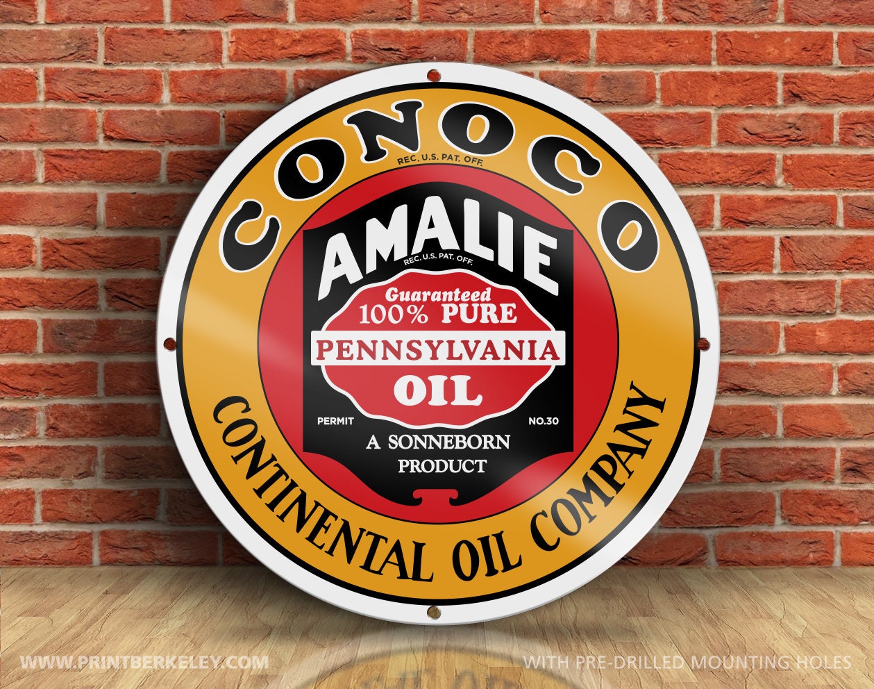 AMALIE OIL 看板 Amalie Oil Sign | eBay