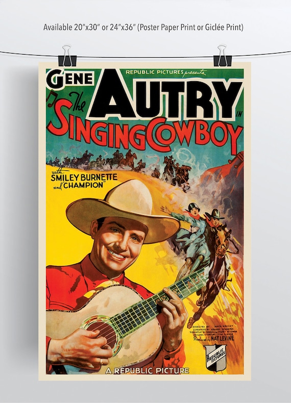 Goldtown Ghost Riders 1953 Gene Autry Western Cult movie poster print