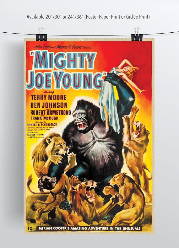 Mighty Joe Young 1949 Movie Poster 20x30 & 24x36 Poster