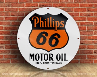 VINTAGE STYLE 1 3/4 AND 1/2 INCH PHILLIPS 66 RED OIL DECAL STICKER VINTAGE STYLE 1 3/4 AND 1/2 INCH PHILLIPS 66 RED OIL DECAL STICKER