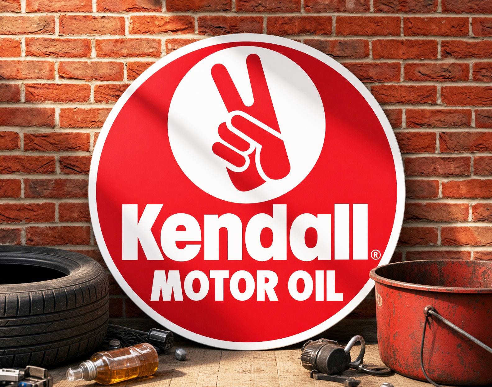 Kendall Oil Sign - Etsy