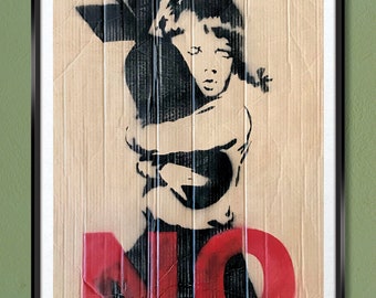 バンクシー Banksy Bomb Hugger エスタンプリトグラフ Bomb Love / Bomb Hugger, 2002 - Banksy Explained