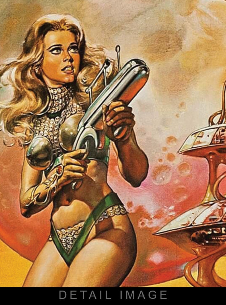 Barbarella Movie Poster 1968 12x18 Heavyweight Art Print image 3