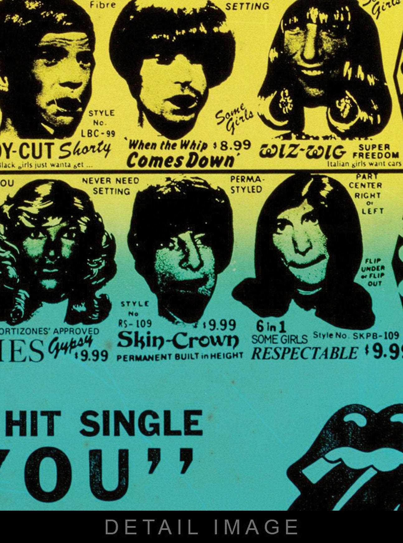 Rolling Stones (1978) Some Girls Album Poster (12x18 Heavyweight