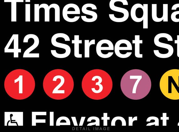 NYC Subway Sign – Times Square-42nd Street Station