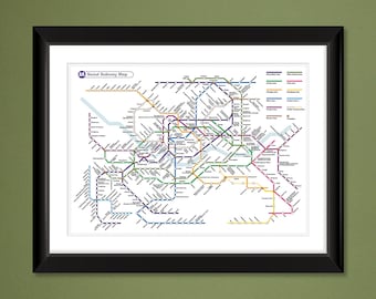 絵画 DART SUBWAY MAP POSTER 絵画 DART SUBWAY MAP POSTER 絵画 DART
