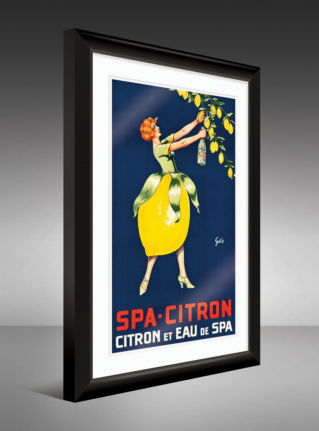 SPA–CITRON Belgium Art Deco Advertising Poster by Georges Francois