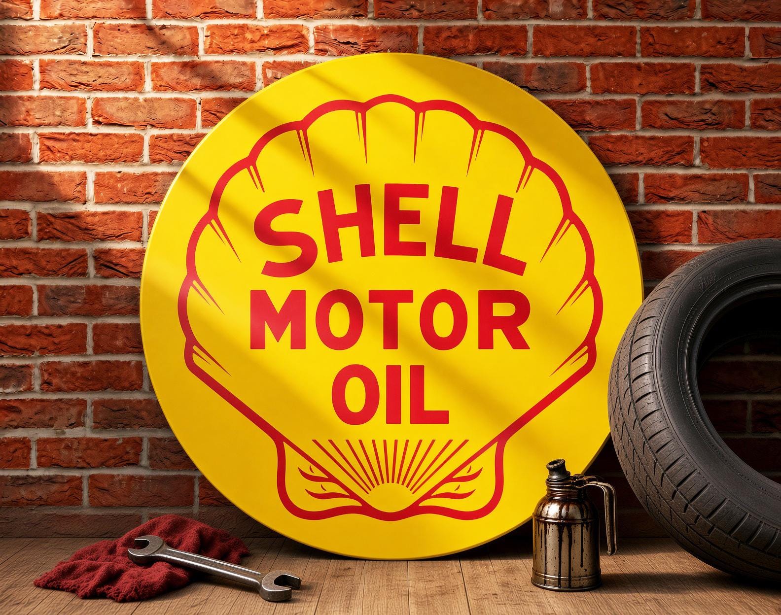 Shell Motor Oil (classic) – Petroliana Vintage Reproduction Gas