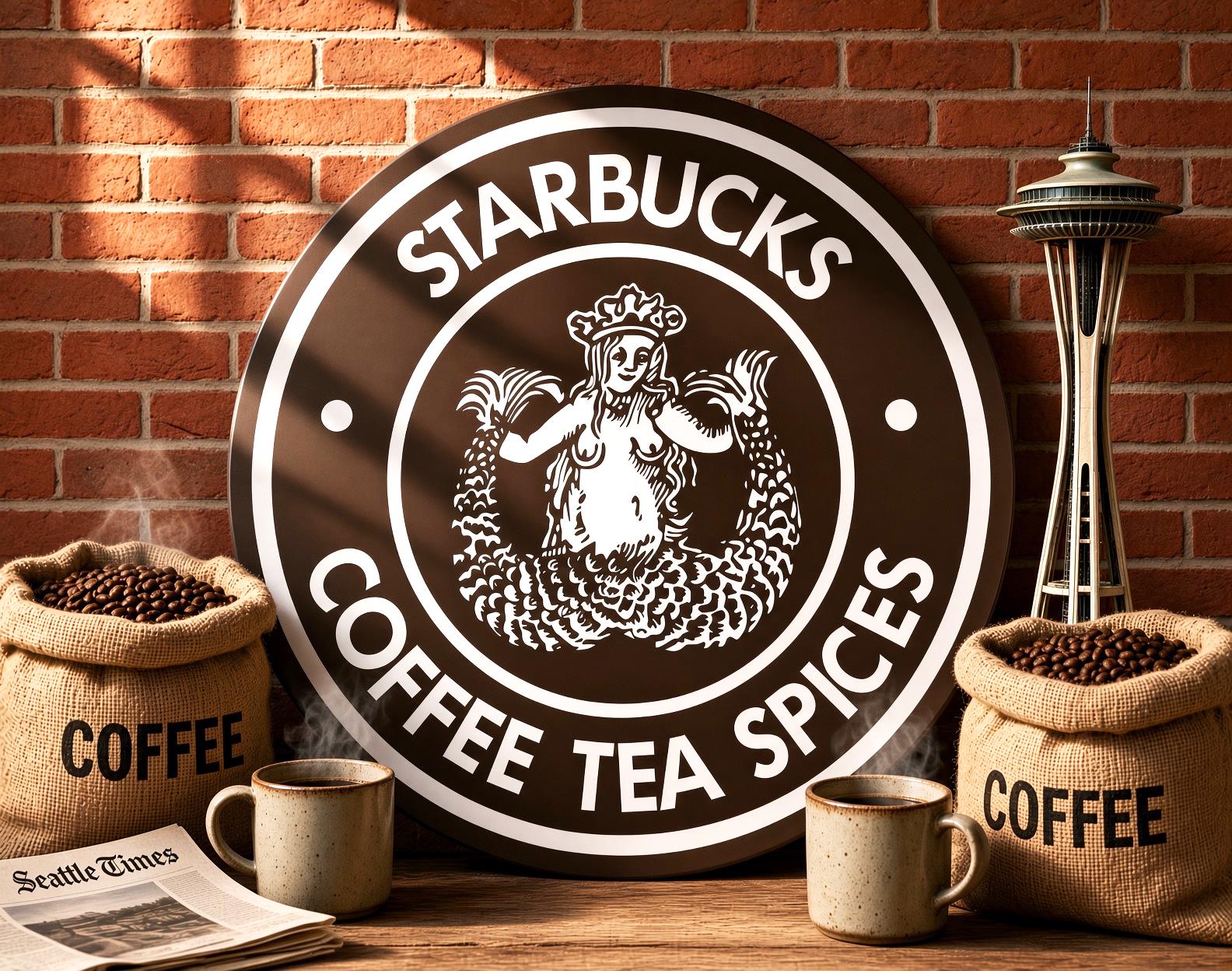 Starbucks (1971) – Petroliana Vintage Reproduction Gas Station