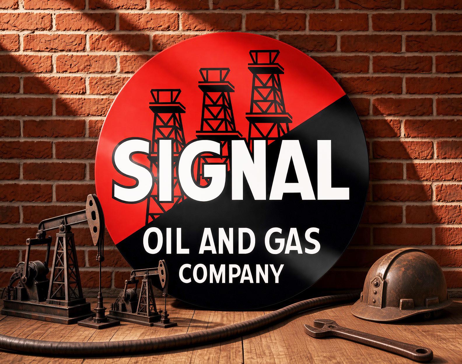 Signal Gasoline Sign - Etsy
