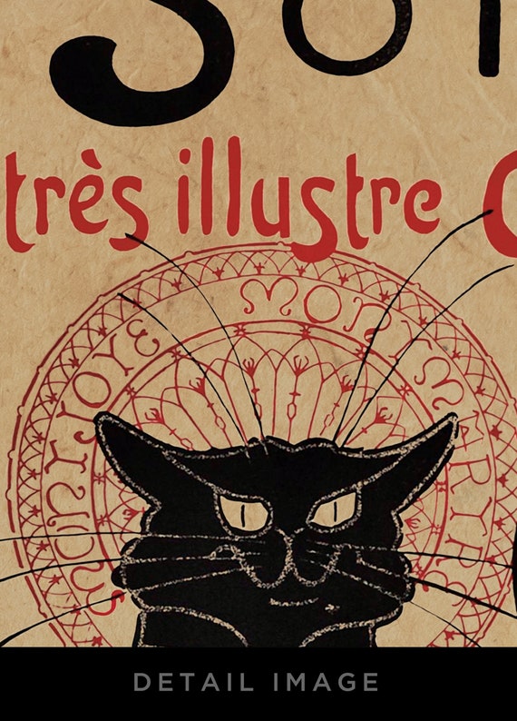 Le Chat Noir By Theophile Alexandre Steinlen 1896 Canvas Gallery Wrap 12x18 20x30 24x36 W Free Ups Shipping