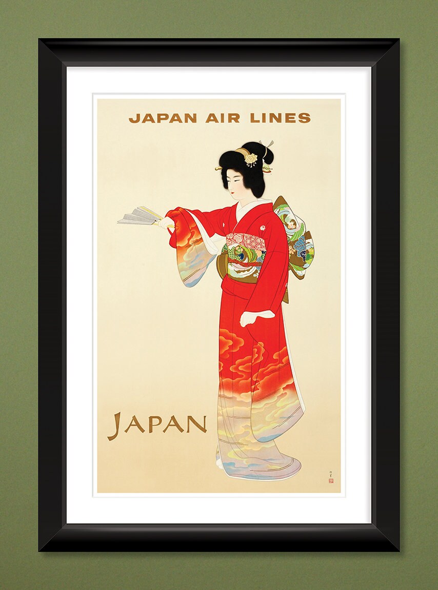 AIRLINES JAPAN AIR LINES Rauf-POSTER HQ 50x70cm d'une AFFICHE
