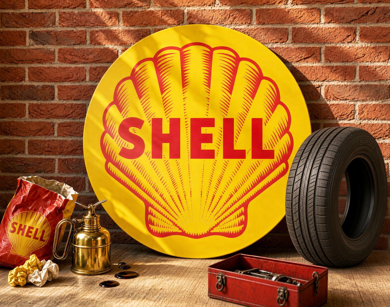 Shell Oil Sign - Etsy
