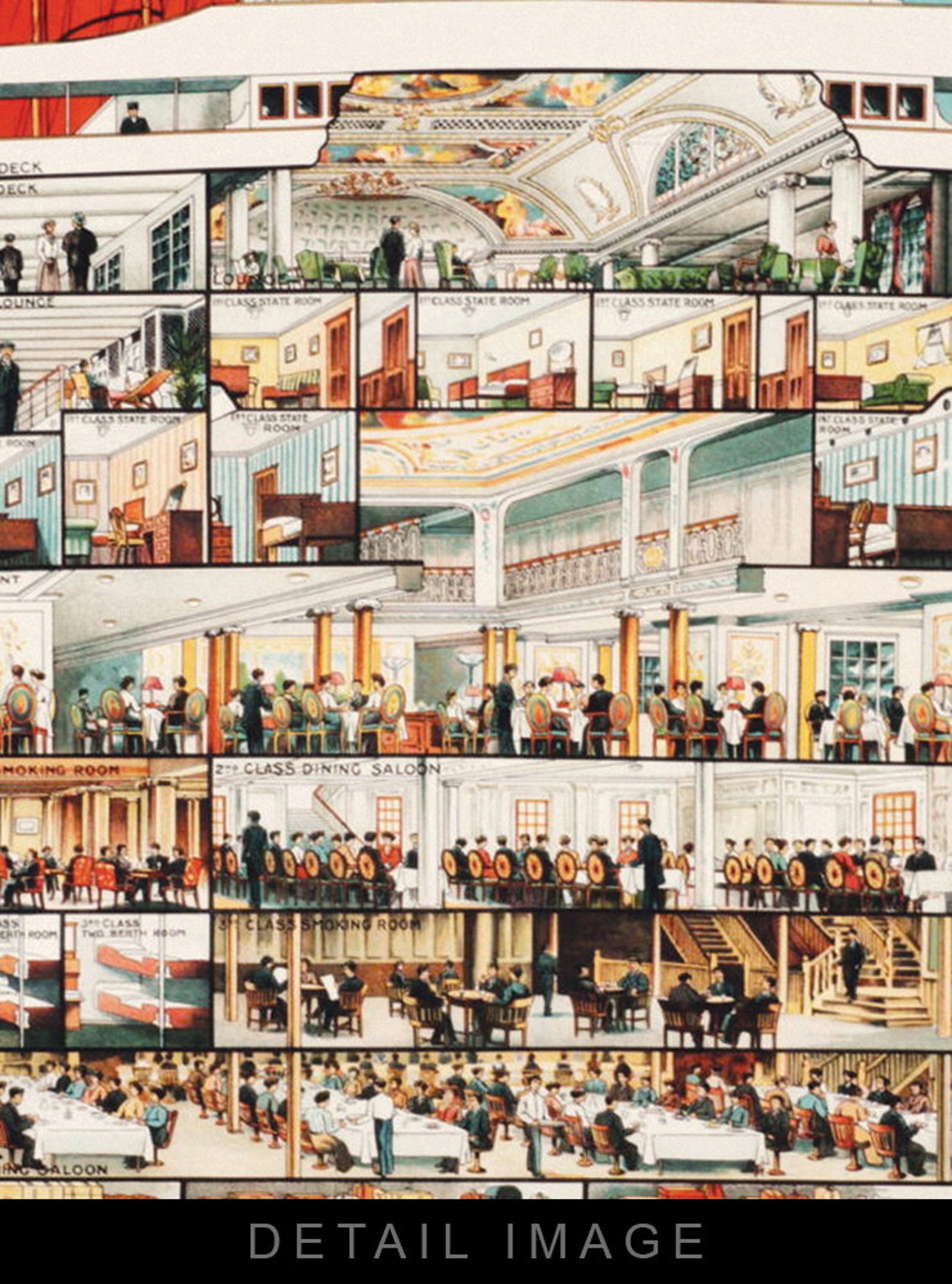 Cunard Line To All Parts Of The World Cruise Ship 12x18 