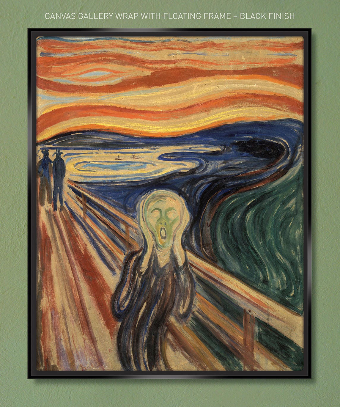 The Scream – Edvard Munch 1910 24x30 Gallery-quality Canvas Wrap W