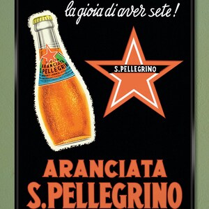 Aranciata S. Pellegrino (1932) by Ezio Granelli 30X40 Gallery-Quality Canvas Wrap w/ Free UPS Shipping