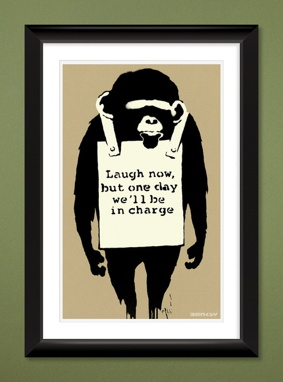 Banksy – Laugh Now (12x18 Heavyweight Print) - Etsy