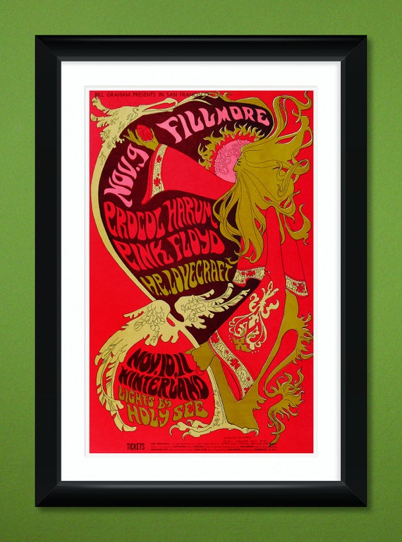 Fillmore Auditorium – Procol Harum & Pink Floyd Concert Poster