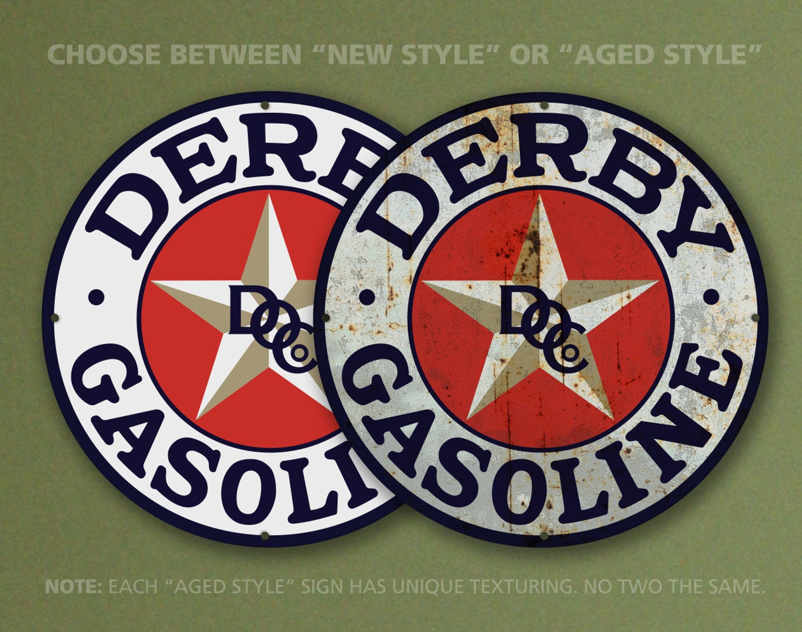 Derby Gasoline DOC Derby Oil Co. Version 2 Petroliana Etsy