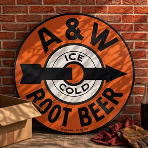 A&w Sign Vintage - Etsy