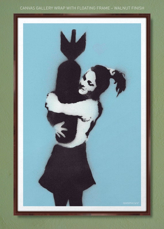 Banksy – Bomb Hugger – Gallery-quality Canvas Wrap 12x18 20x30