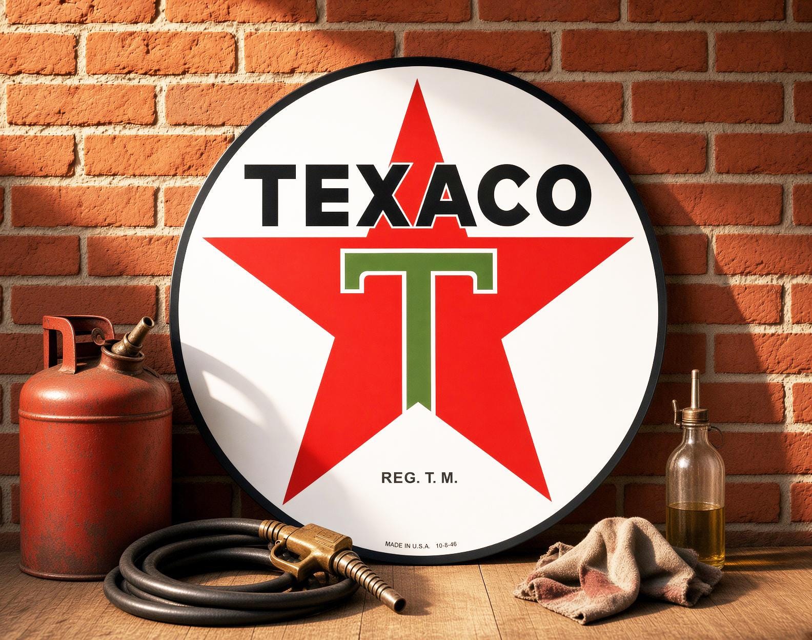 Texaco Vintage Porcelain Sign - Etsy
