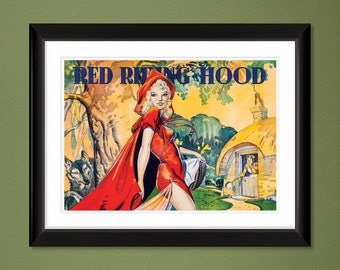 Red Riding Hood – London Pantomime Theatre (Taylors Printers 1930) Heavyweight 16x12 Print